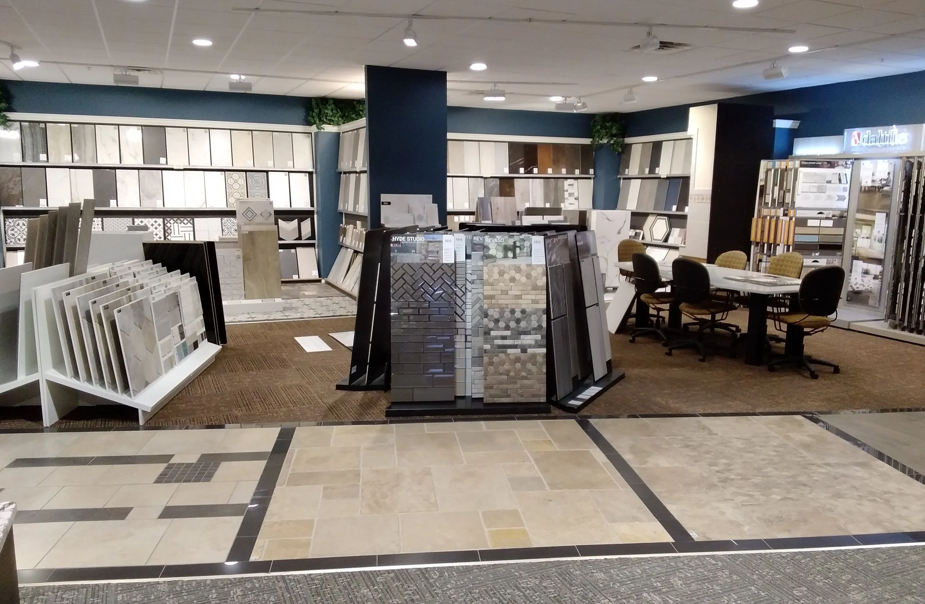 Product samples at showroom | Custom Floors and Custom Stone