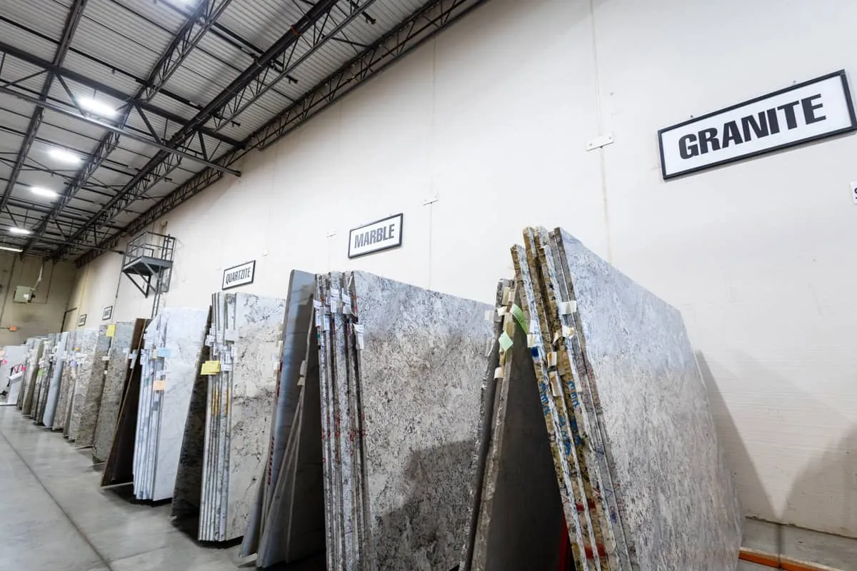 Product samples at showroom | Custom Floors and Custom Stone