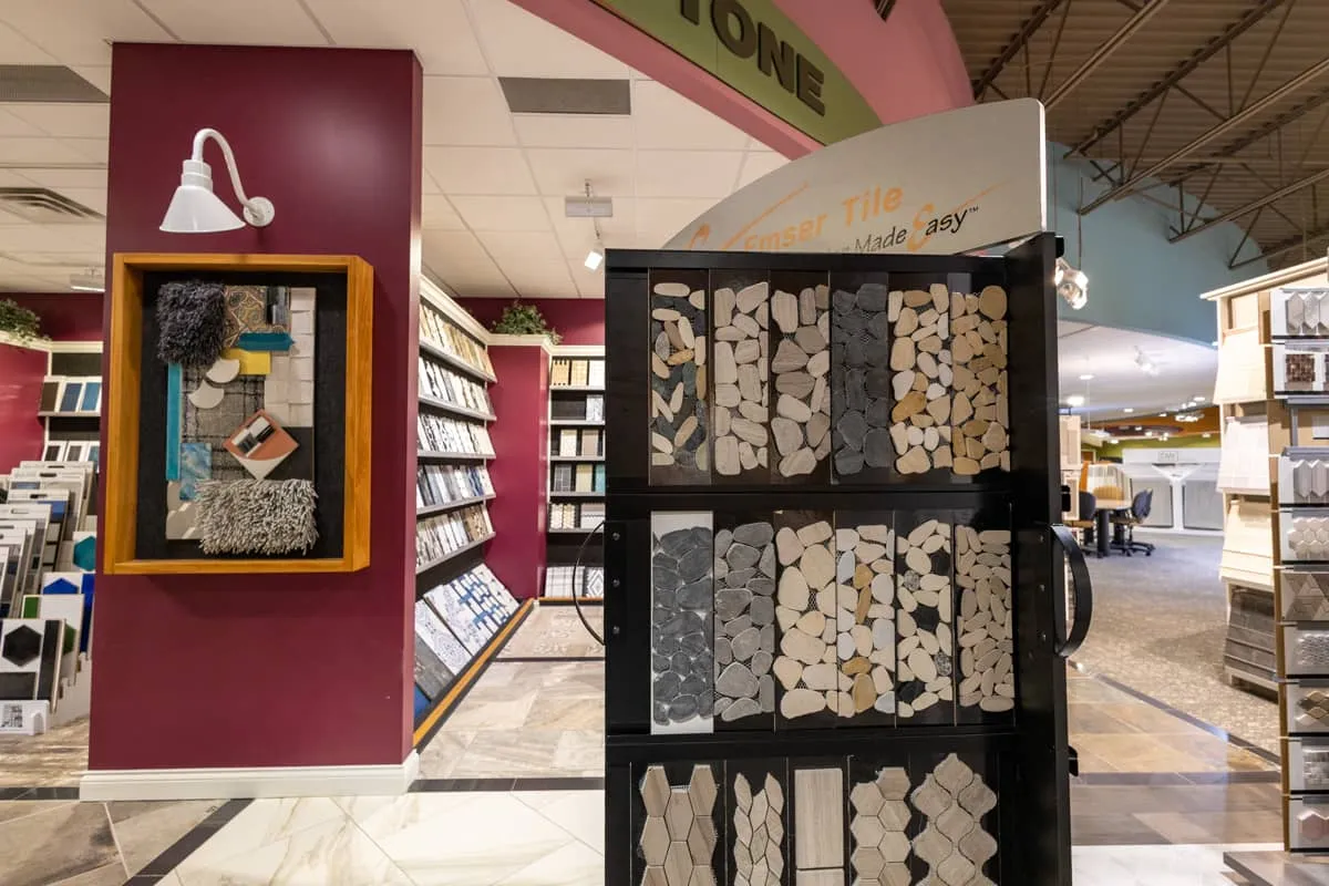Product samples at showroom | Custom Floors and Custom Stone