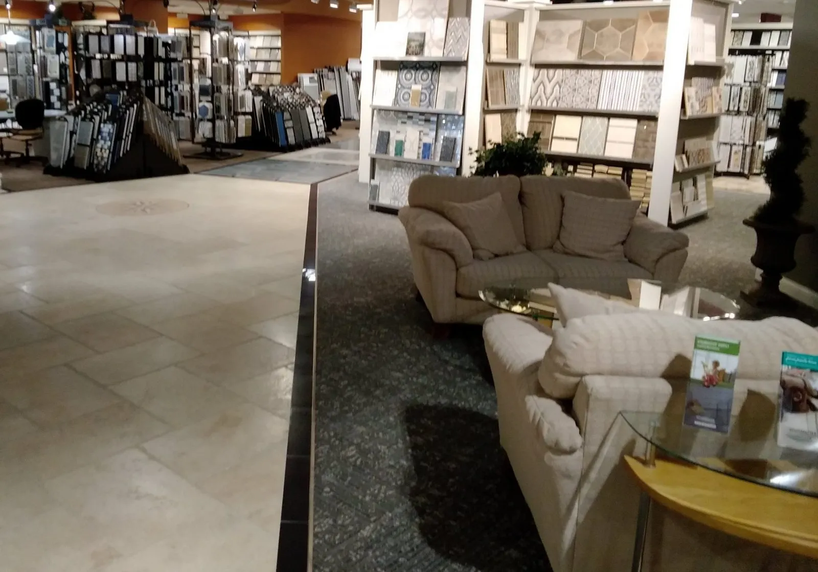 Product samples at showroom | Custom Floors and Custom Stone