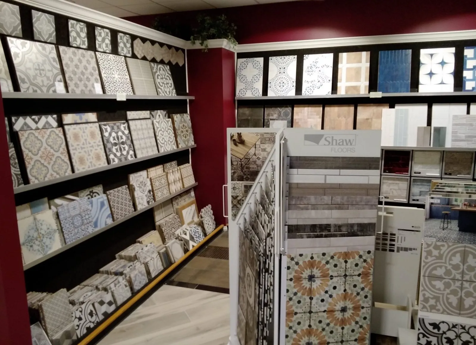 Product samples at showroom | Custom Floors and Custom Stone