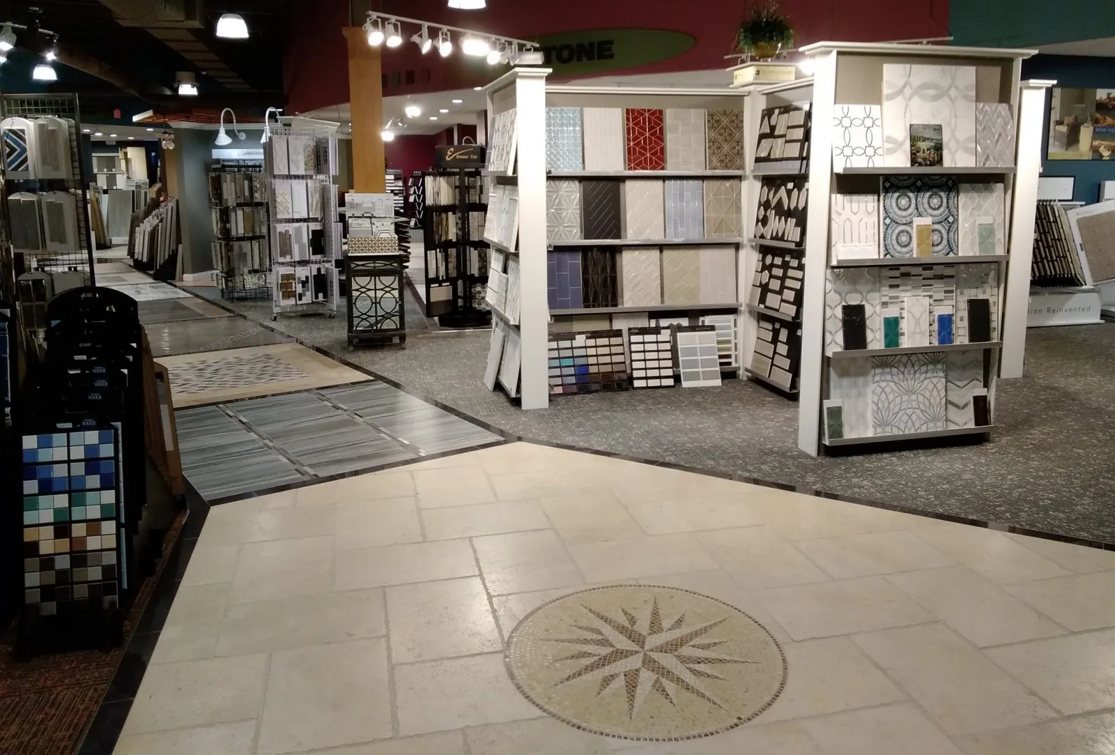 Product samples at showroom | Custom Floors and Custom Stone