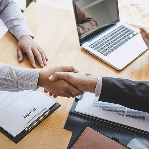 Shake hand | Custom Floors and Custom Stone