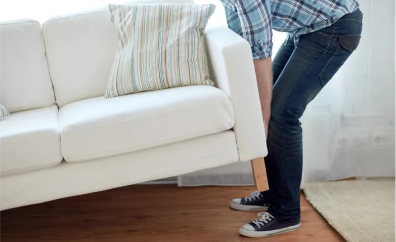 Moving furniture | Custom Floors and Custom Stone