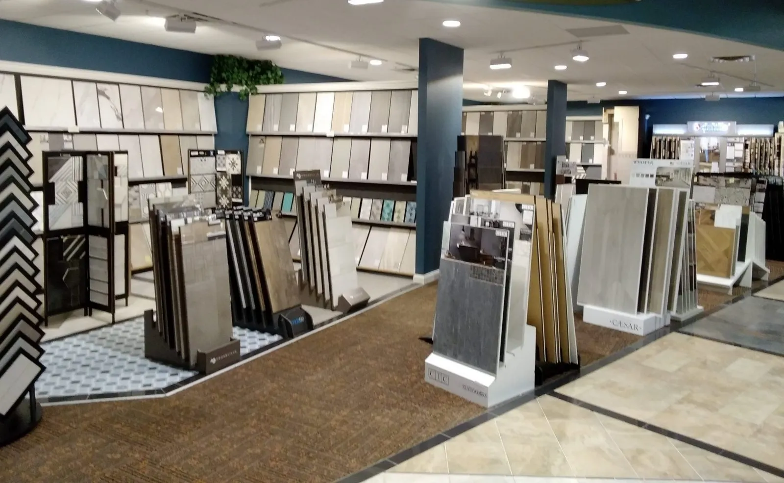 Product samples at showroom | Custom Floors and Custom Stone