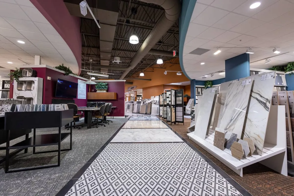 Product samples at showroom | Custom Floors and Custom Stone